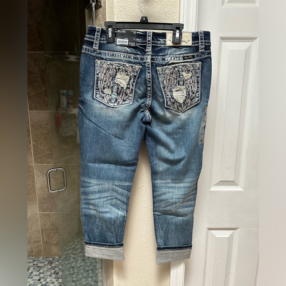 Miss Me Curvy Mid-Rise Crop Jean